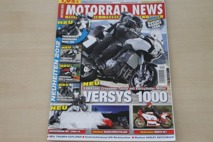 Deckblatt Motorrad News (12/2011)